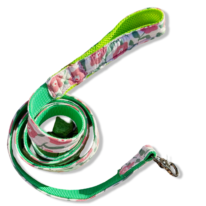 Correa para Perros Jardín de Rosas 🌸 (150 cm) – Colección Jardín de Verano | Hecha a Mano y Diseñada por Veterinarios