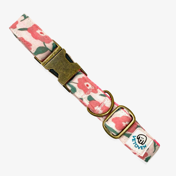 Collar para Perros Jardín de Rosas 🌸 – Colección Jardín de Verano | Hecho a Mano y Diseñado por Veterinarios