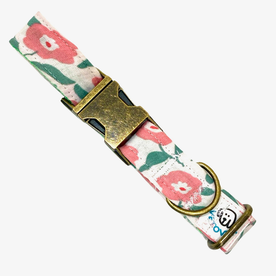 Collar para Perros Jardín de Rosas 🌸 – Colección Jardín de Verano | Hecho a Mano y Diseñado por Veterinarios