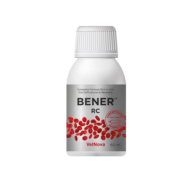 Bener RC VetNova 60 ml – Suplemento de Hierro y Vitaminas para Perros y Gatos