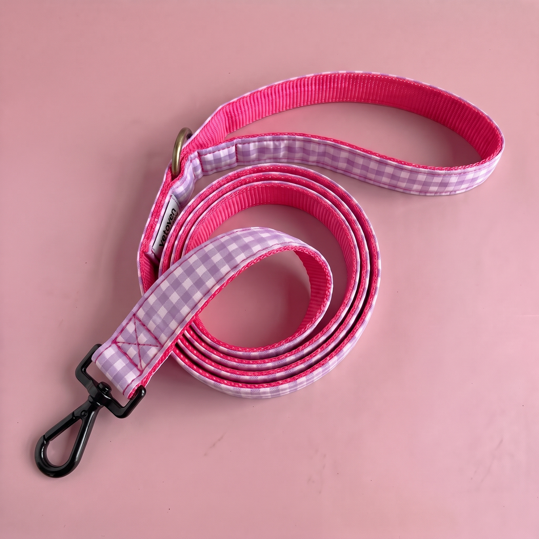 Correa para Perros Vichy Pastel Blossom (150 cm)