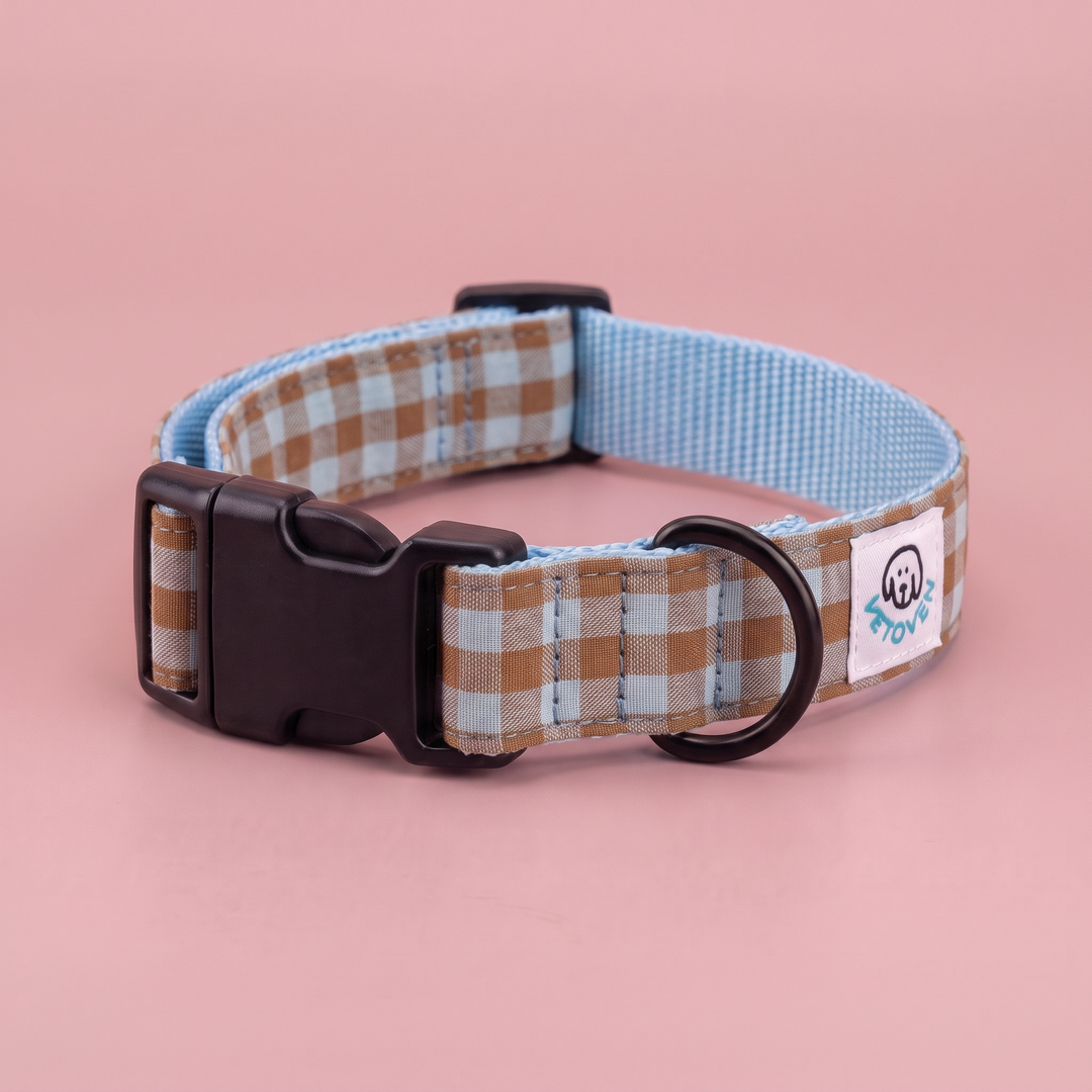 Collar Regulable Vichy Bruno para Perro