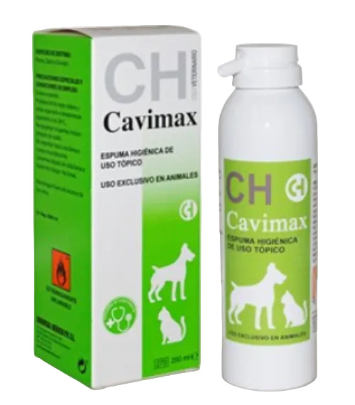 Cavimax Espuma Higiénica 200 ml | Heridas, Abscesos y Piel Irritada en Perros