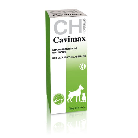 Cavimax Espuma Higiénica 200 ml | Heridas, Abscesos y Piel Irritada en Perros