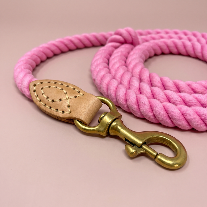 Correa de algodón para perro Rosa del Esla – detalle