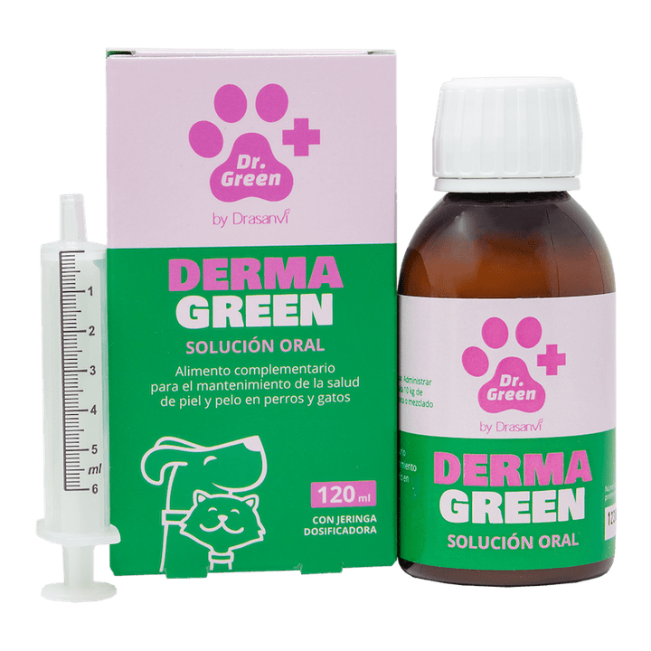 DermaGreen Solución Oral para Perros | Piel Sana, Pelo Fuerte y Barrera Cutánea