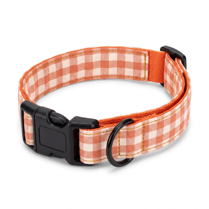 Collar Regulable Vichy Calabaza para Perro | Vetoven