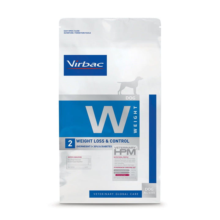 Virbac HPM W2 Dog 3 kg – Control y Mantenimiento del Peso en Perros