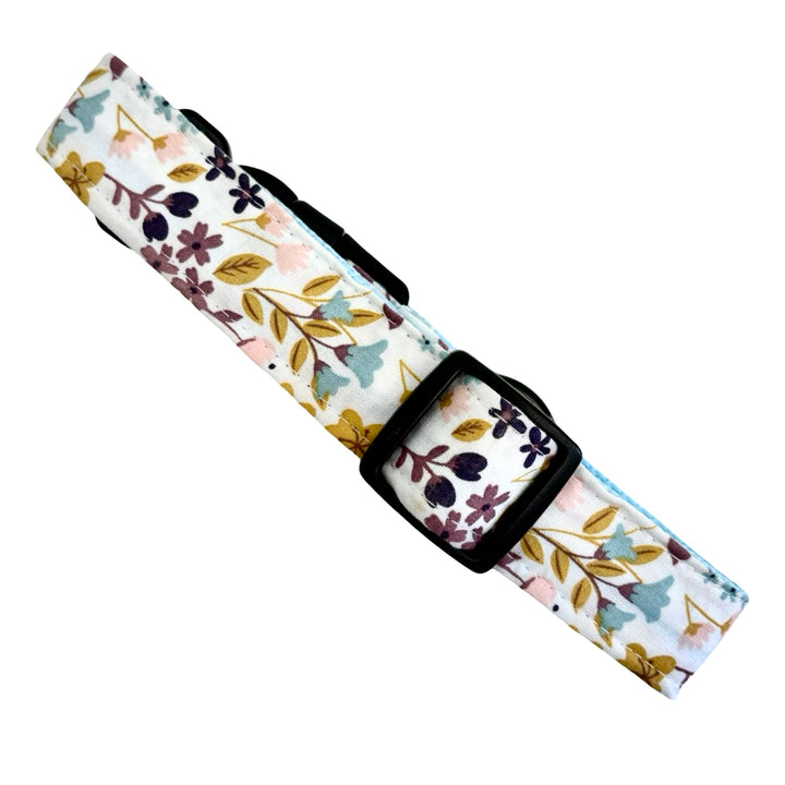 Collar de paseo para perro con forro de malla acolchada transpirable en color azul cielo.