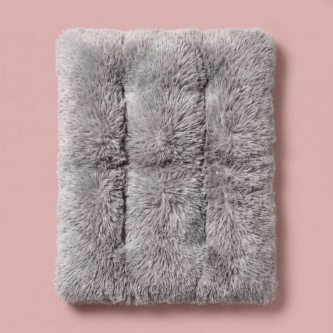 Cama Calming Vetoven gris claro jaspeado – vista desde arriba
