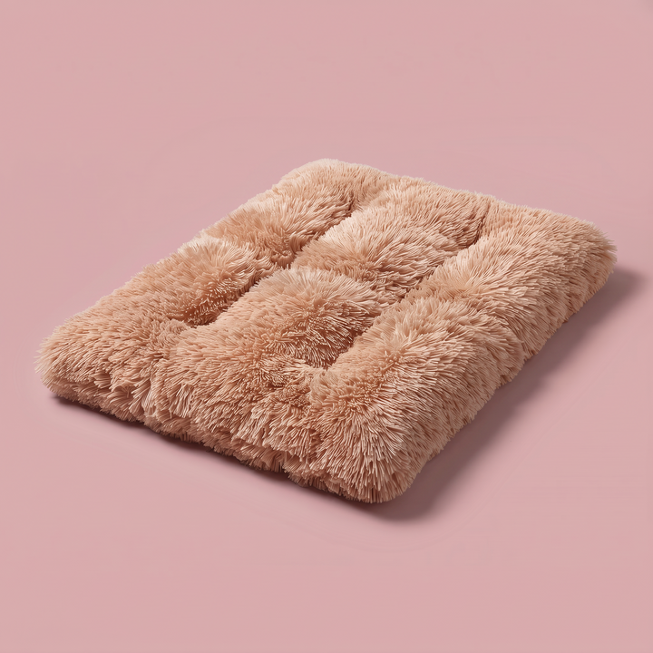 Cama Calming Vetoven melocotón – vista en 3/4