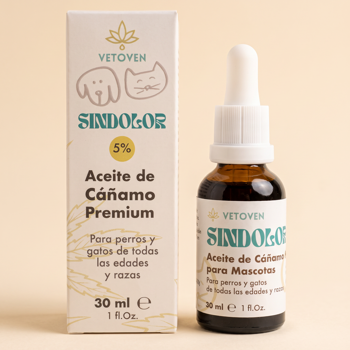 Aceite de cáñamo Vetoven para perros y gatos