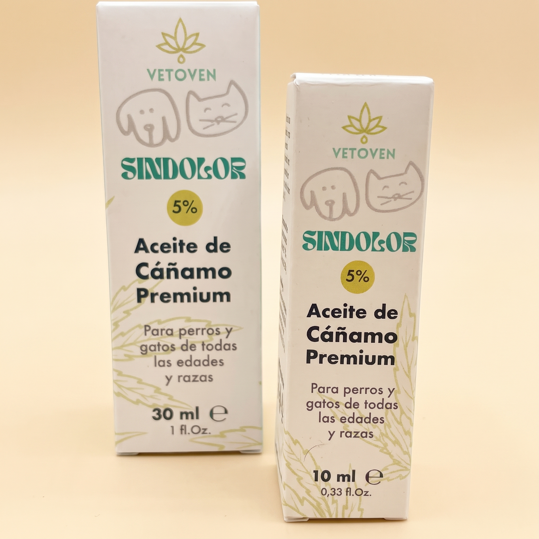 Aceite de cáñamo Vetoven para perros y gatos