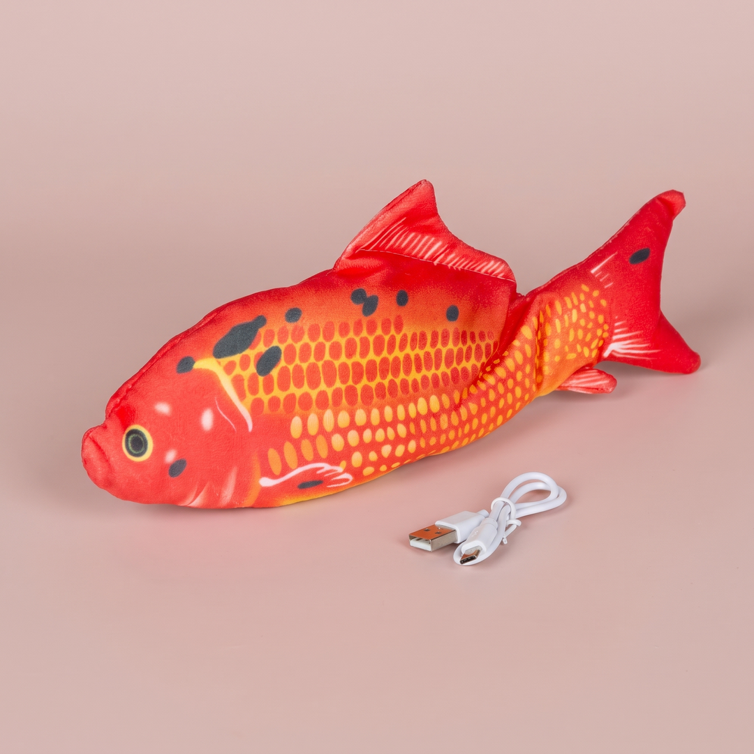 Pez interactivo recargable para gatos y perros
