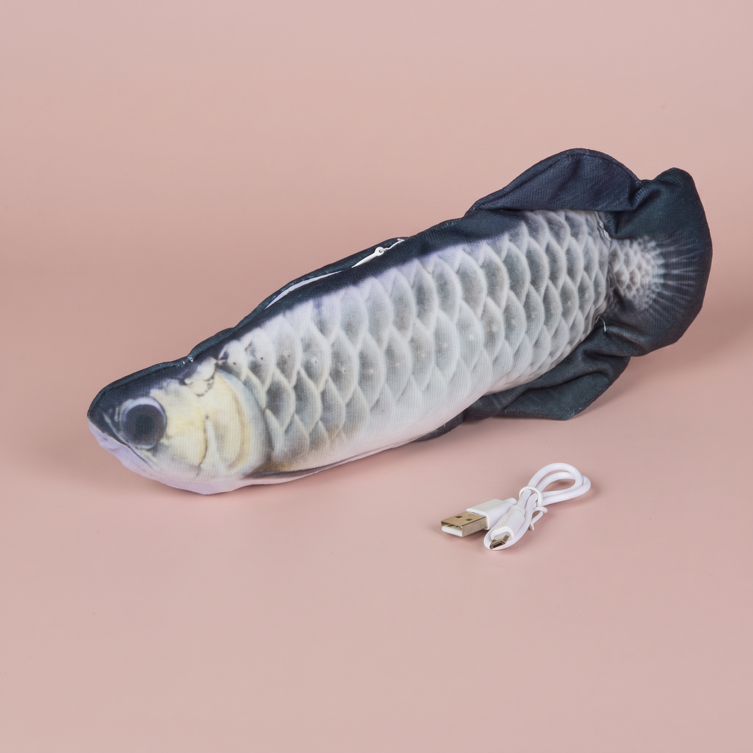 Pez interactivo recargable para gatos y perros