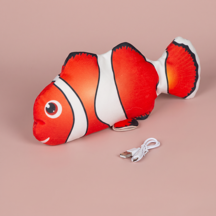 Pez interactivo recargable para gatos y perros