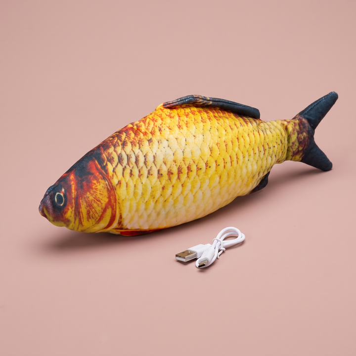 Pez interactivo recargable para gatos y perros