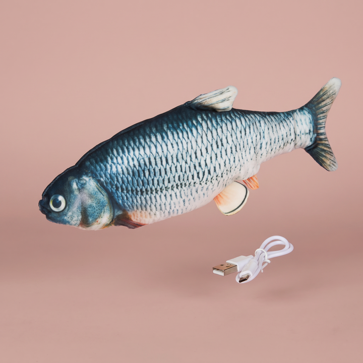 Pez interactivo recargable para gatos y perros