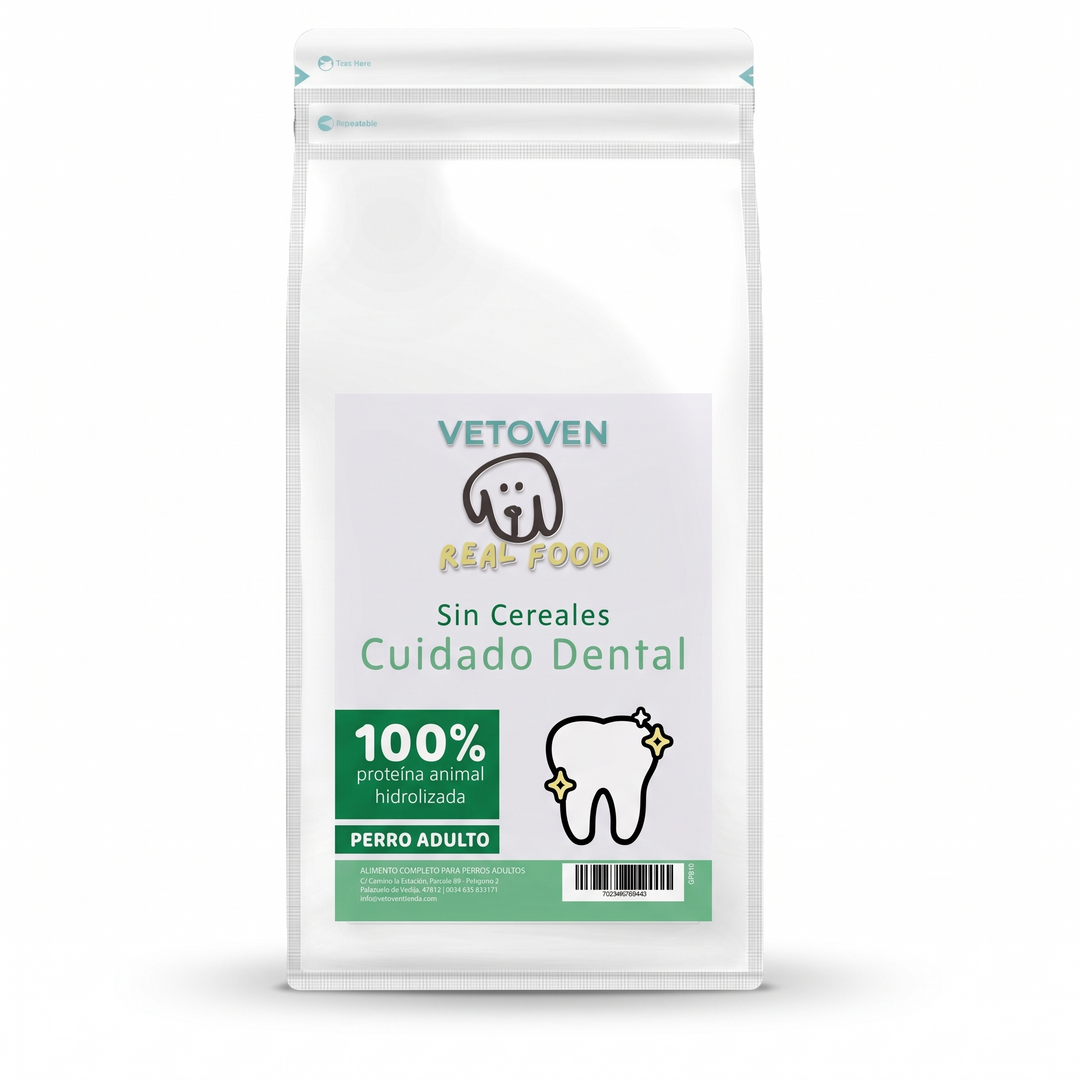 Pienso Vetoven Real Food Cuidado Dental para perros adultos