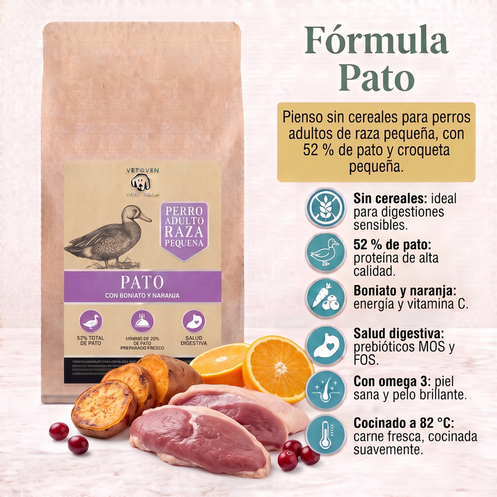 Fórmula Pato: beneficios del pienso