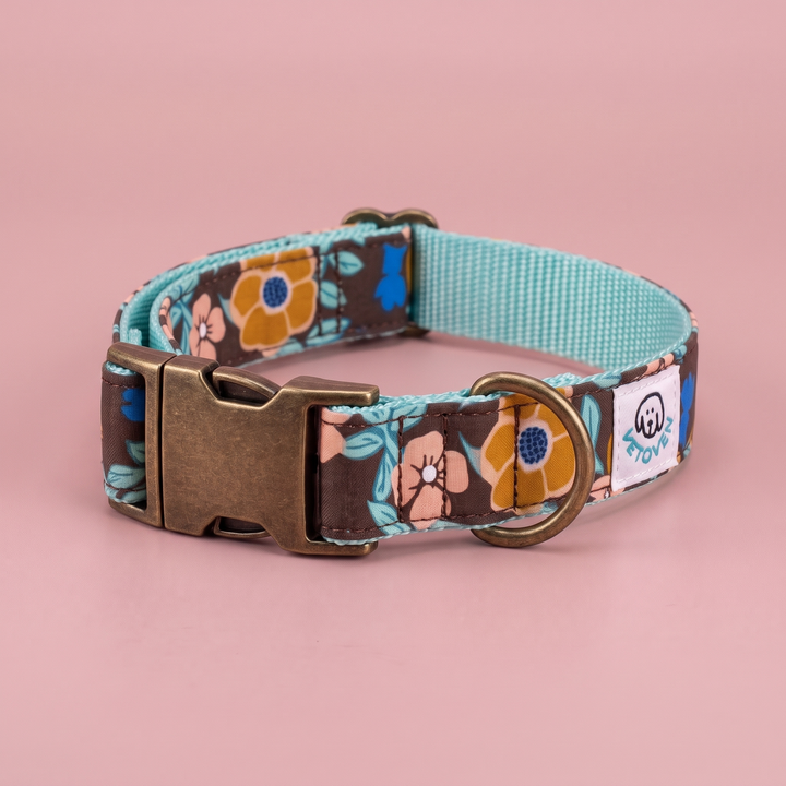 Collar para Perros Hortensia 💐 – Colección Jardín de Verano | Hecho a Mano y Diseñado por Veterinarios