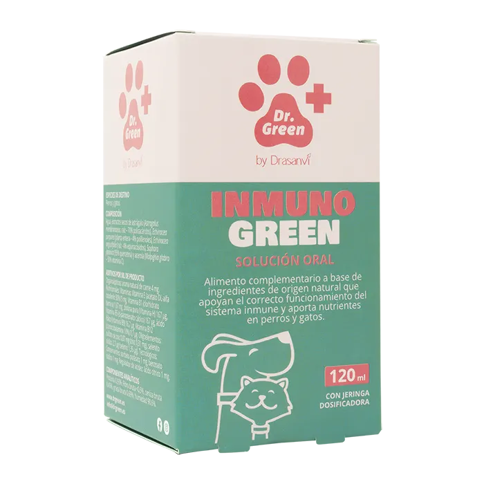 🐾 InmunoGreen Solución Oral – Refuerzo inmunológico natural para perros y gatos