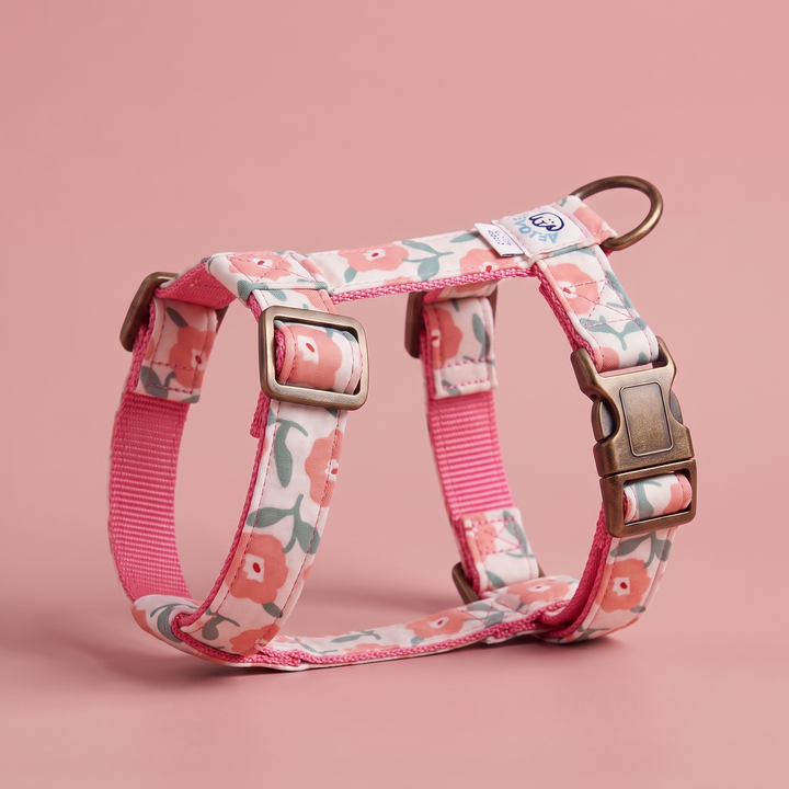 Arnés para Perros Jardín de Rosas – Colección Jardín de Verano – vista lateral