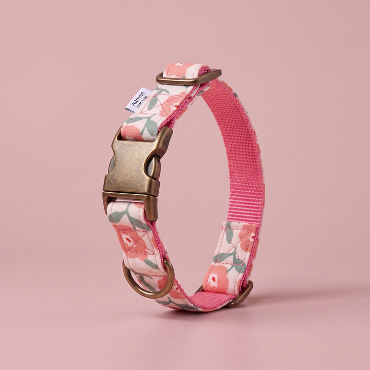 Collar para Perros Jardín de Rosas – Colección Jardín de Verano – cerrado