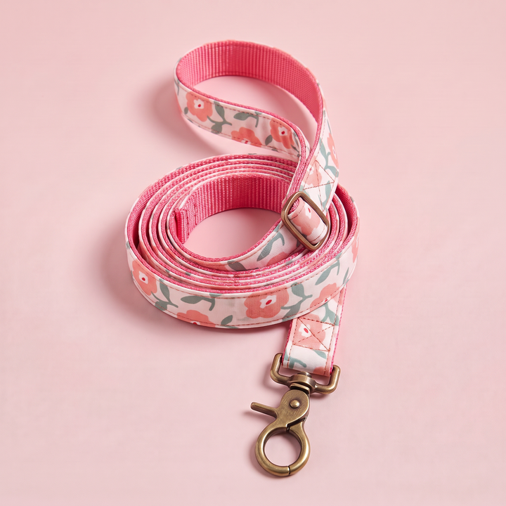 Correa para Perros Jardín de Rosas (150 cm) – Colección Jardín de Verano – enrollada