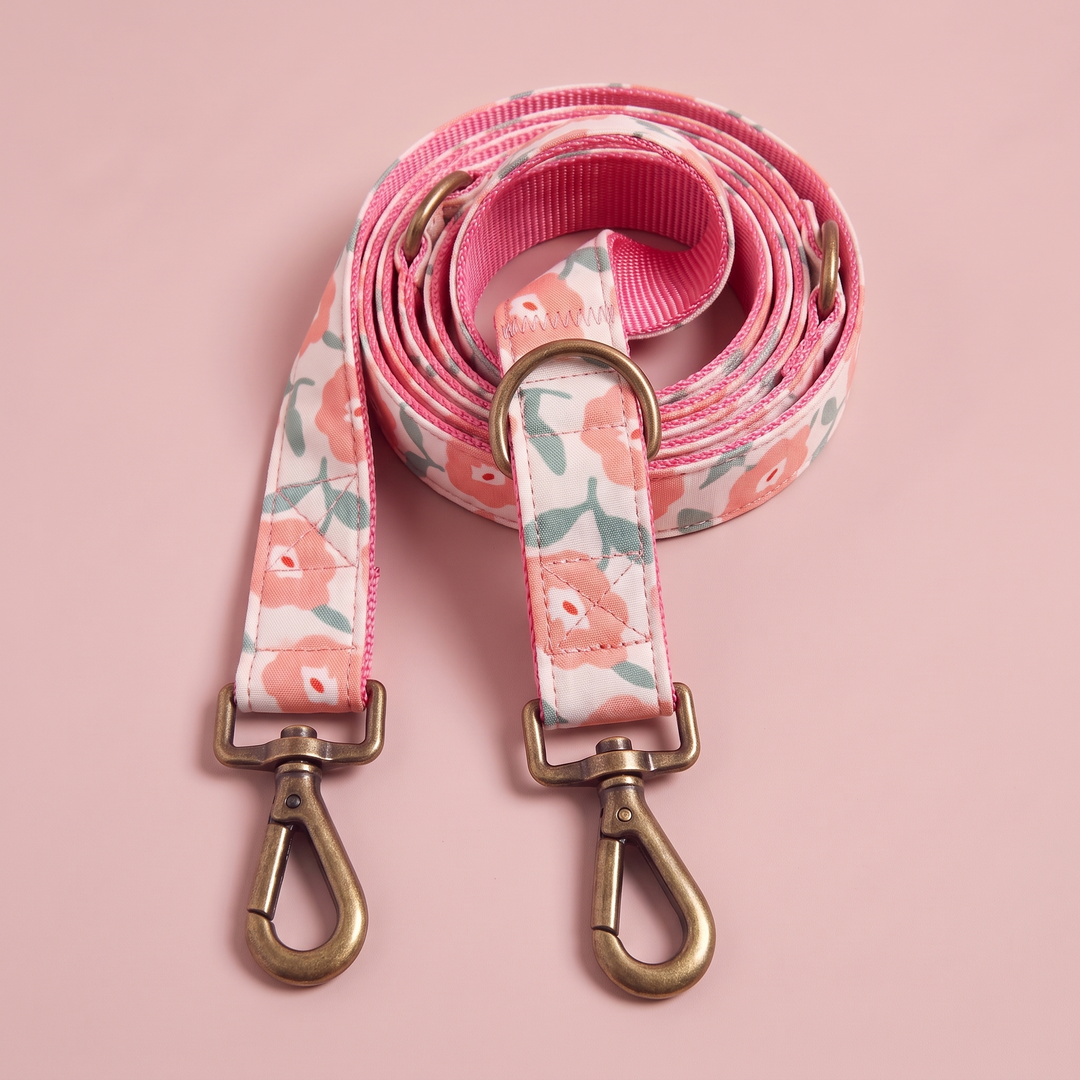 Correa Multiposición para Perros Jardín de Rosas (1,90 m) – Colección Jardín de Verano
