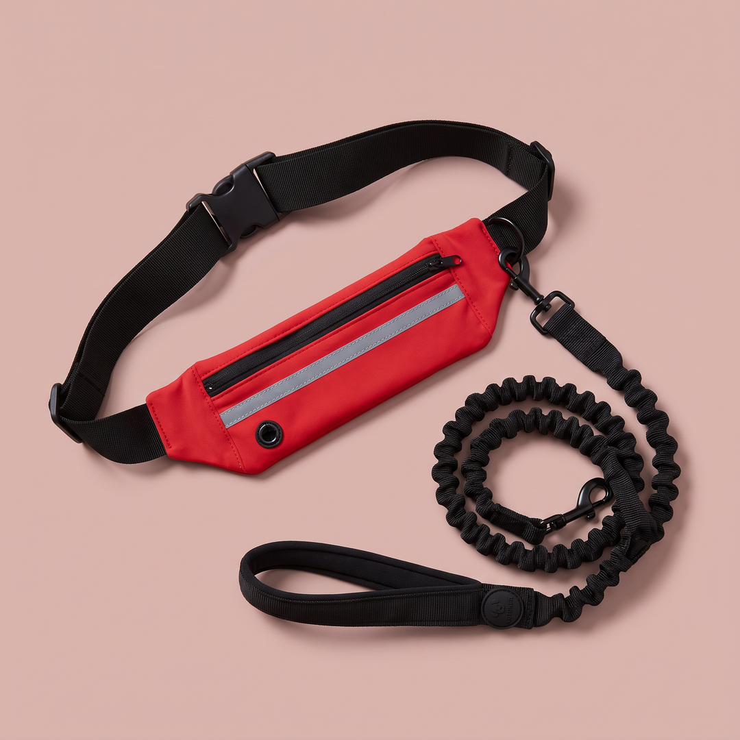 Correa para perro Manos Libres Vetoven – rojo, completa