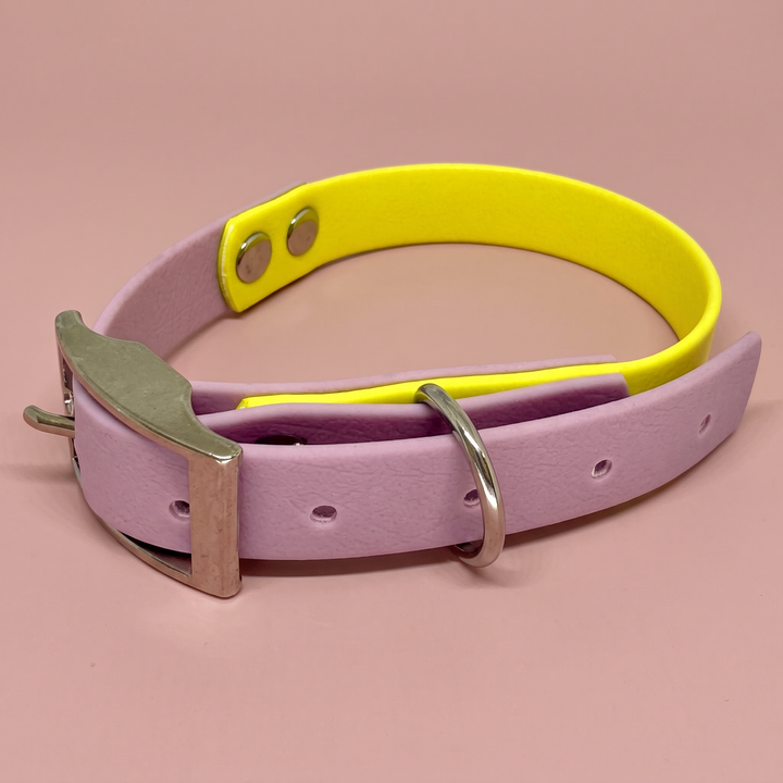 💦 Collar Playa Rosa – Waterproof Antimanchas y Antiolores (Rosa + Amarillo Neón)