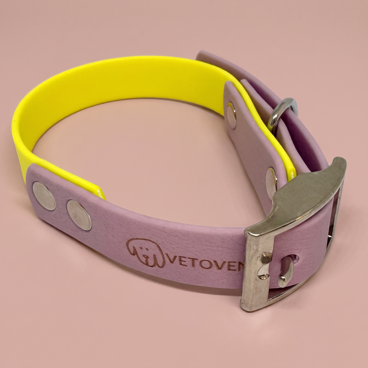 💦 Collar Playa Rosa – Waterproof Antimanchas y Antiolores (Rosa + Amarillo Neón)