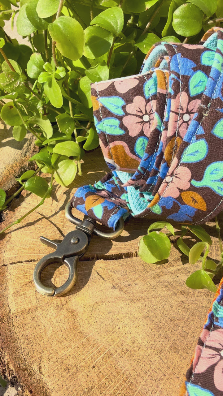 Correa para Perro “Hortensia Azul” – Colección Jardines de Verano