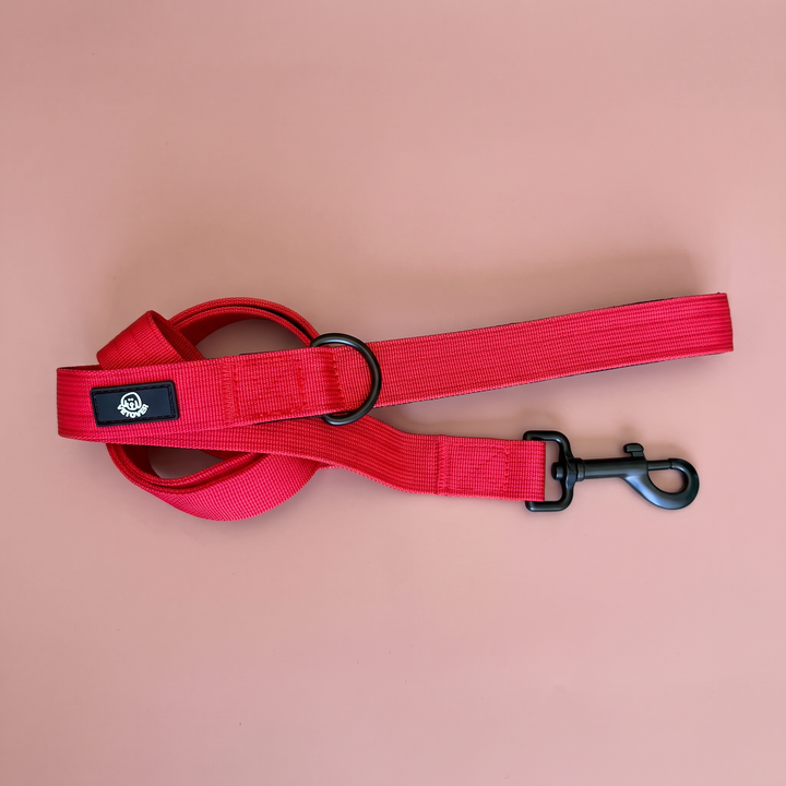 Correa para Perros Rojo Volcán – Colección Roca & Ruta Vetoven – vista 2