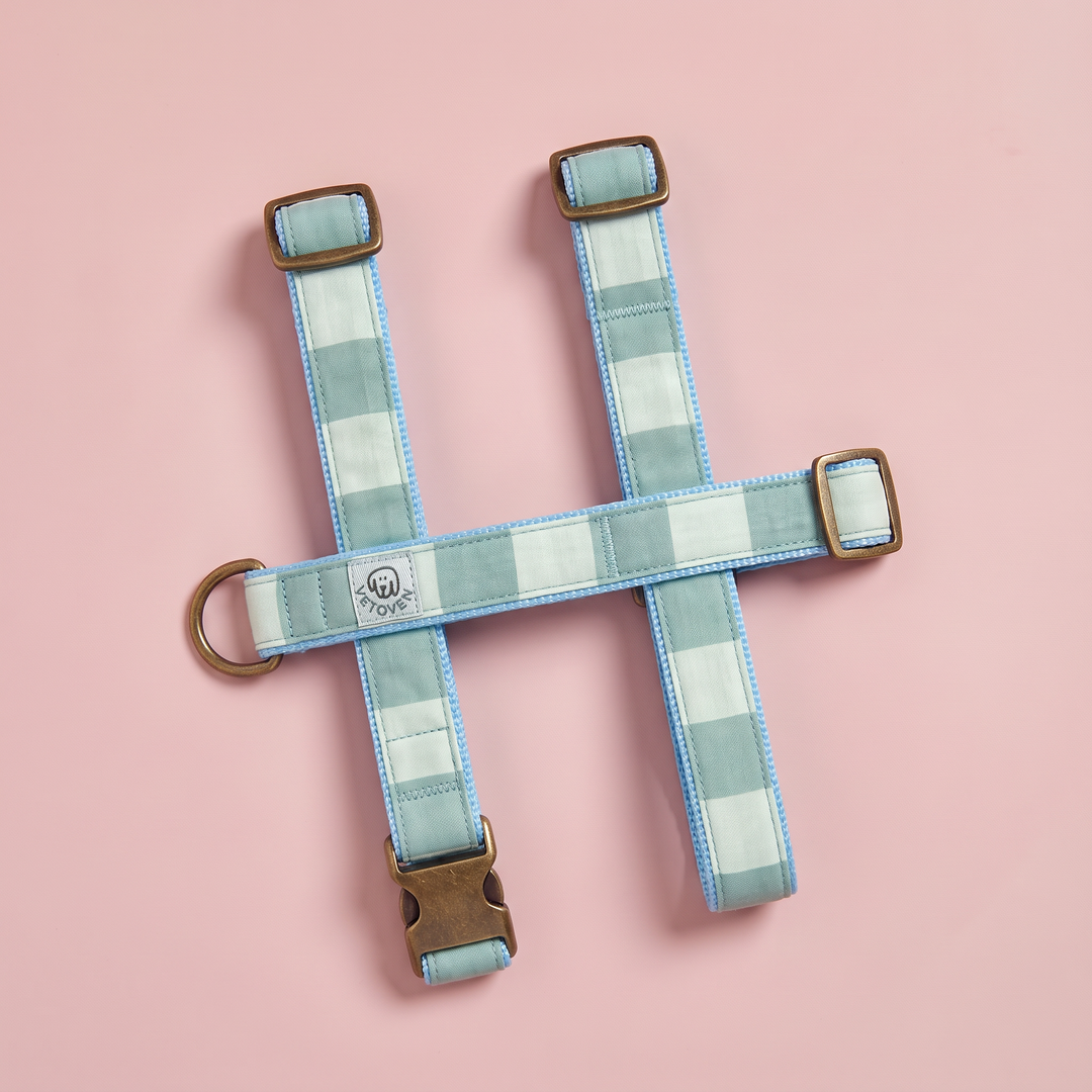 Arnés para Perros Sendero Acuamar 🌊 – Diseño en H | Hecho a Mano y Diseñado por Veterinarios · Colección Cobalto