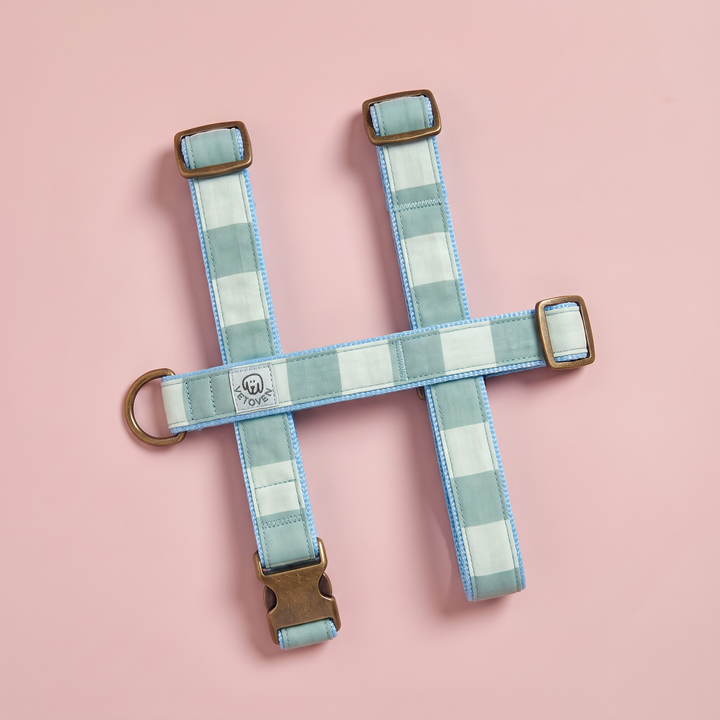 Arnés para Perros Sendero Acuamar 🌊 – Diseño en H | Hecho a Mano y Diseñado por Veterinarios · Colección Cobalto