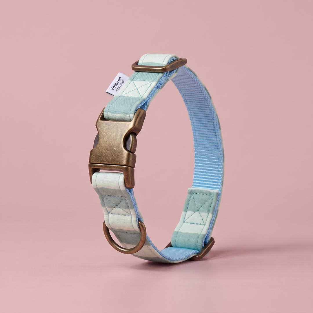 Collar para Perros Sendero Acuamar 🌊  – Colección Cobalto | Hecho a Mano y Diseñado por Veterinarios