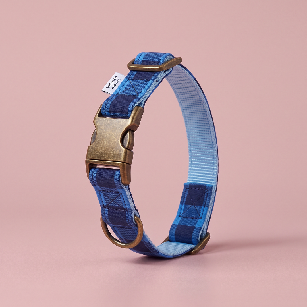 Collar para Perros Sendero Azul 💙 – Colección Cobalto | Hecho a Mano y Diseñado por Veterinarios
