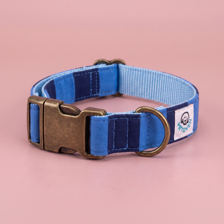 Collar para Perros Sendero Azul 💙 – Colección Cobalto | Hecho a Mano y Diseñado por Veterinarios