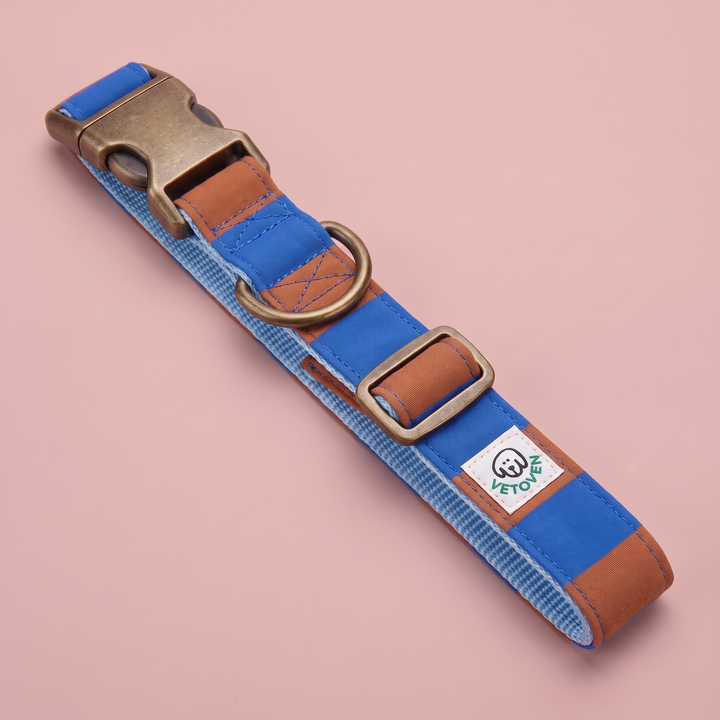 Collar para Perros Sendero Horizonte  🟤 – Colección Cobalto | Hecho a Mano y Diseñado por Veterinarios
