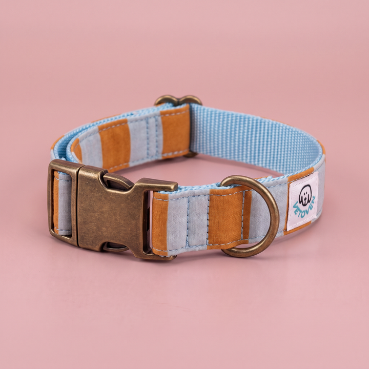 Collar para Perros Sendero Terracota 🍂 – Colección Cobalto | Hecho a Mano y Diseñado por Veterinarios