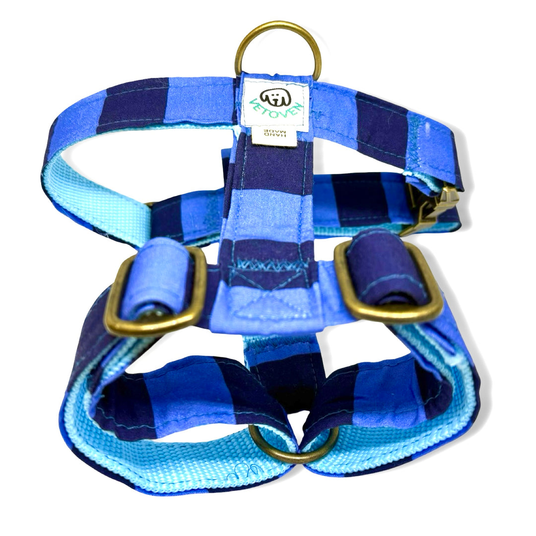 Arnés para Perros Sendero Azul 💙 – Diseño en H | Hecho a Mano y Diseñado por Veterinarios · Colección Cobalto