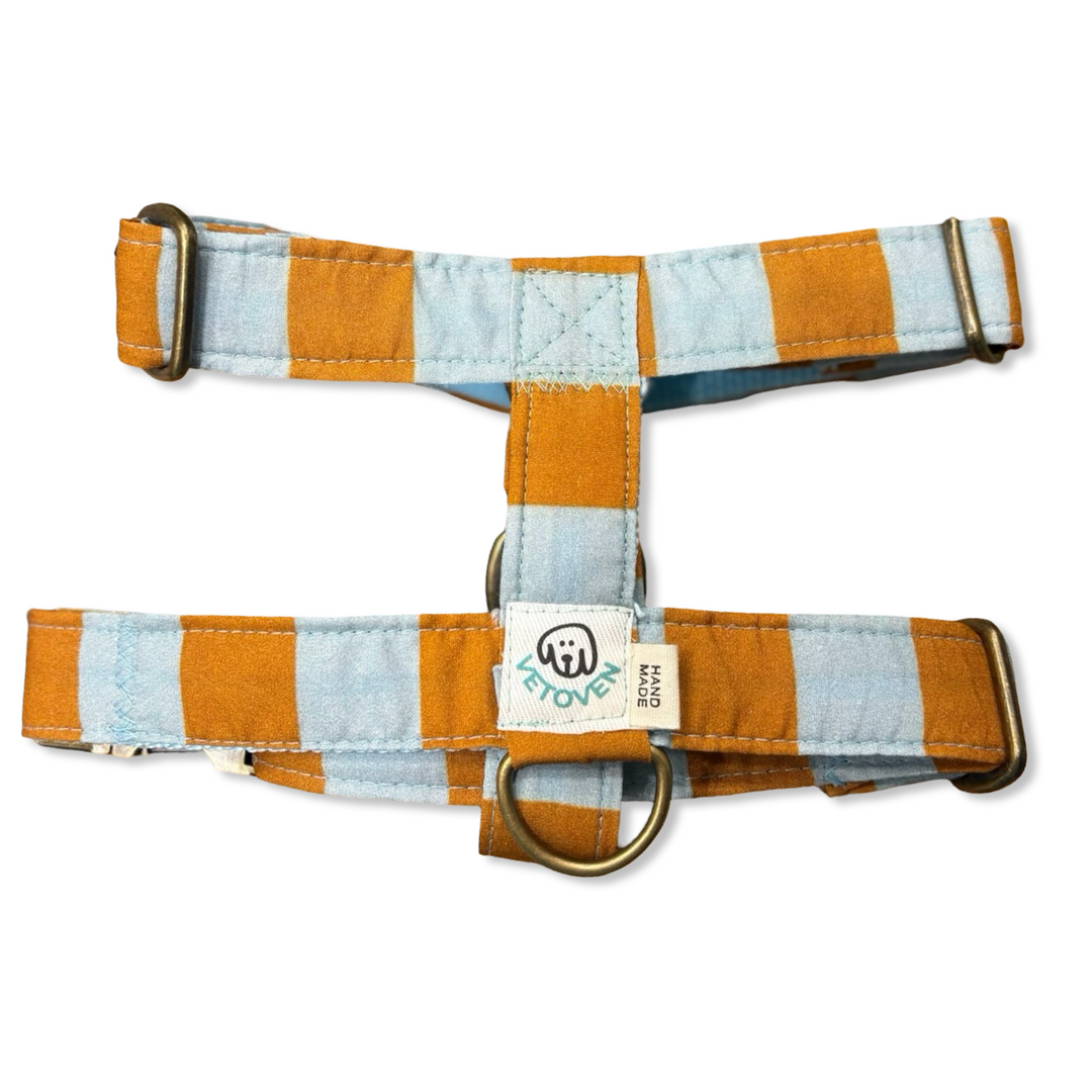 Arnés para Perros Sendero Terracota 🍂 – Diseño en H | Hecho a Mano y Diseñado por Veterinarios · Colección Cobalto