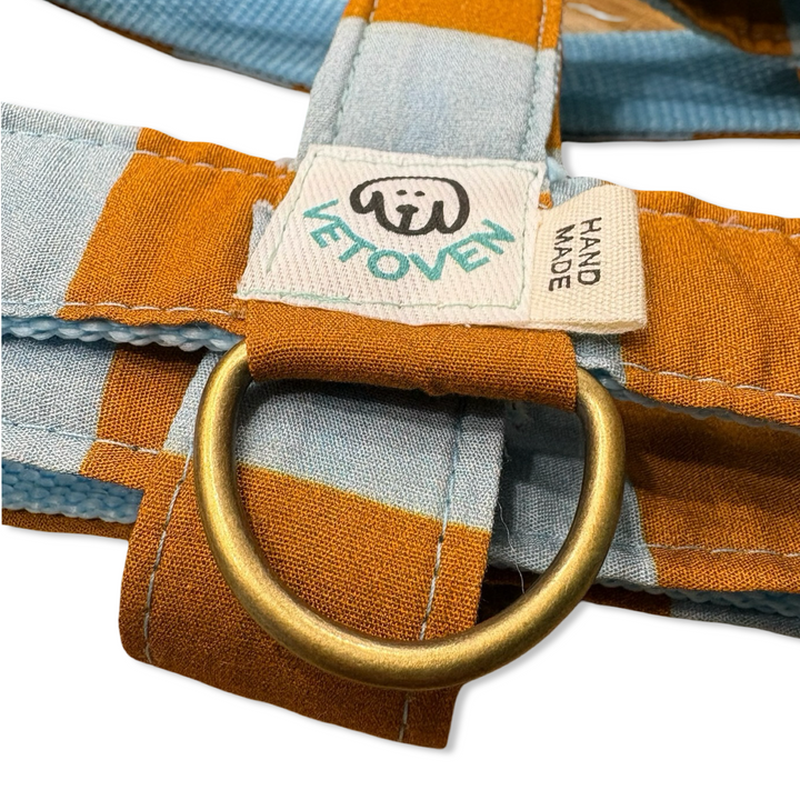 Arnés para Perros Sendero Terracota 🍂 – Diseño en H | Hecho a Mano y Diseñado por Veterinarios · Colección Cobalto
