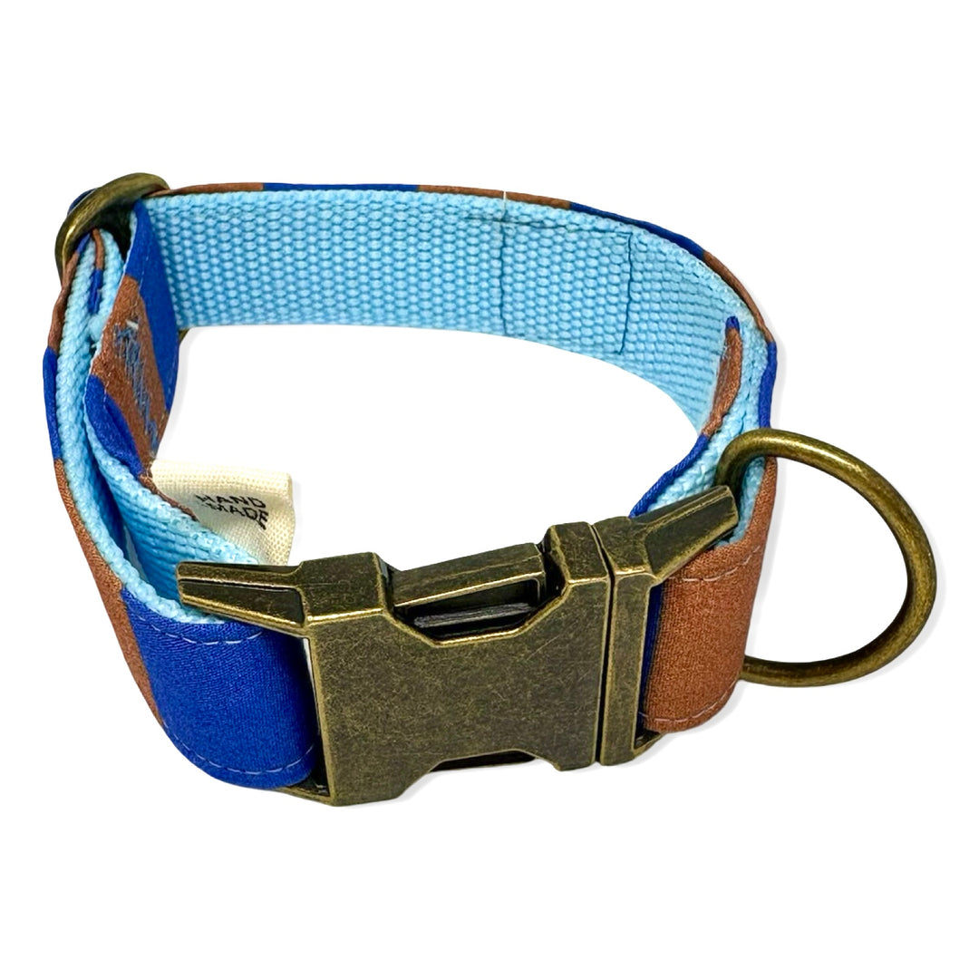 Collar para Perros Sendero Horizonte  🟤 – Colección Cobalto | Hecho a Mano y Diseñado por Veterinarios