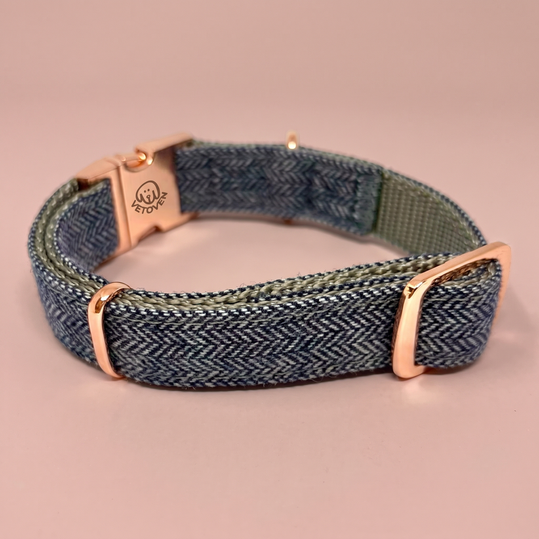 🖤 Collar para Perro “Sombra de Carbón” – Estilo Sobrio y Atemporal