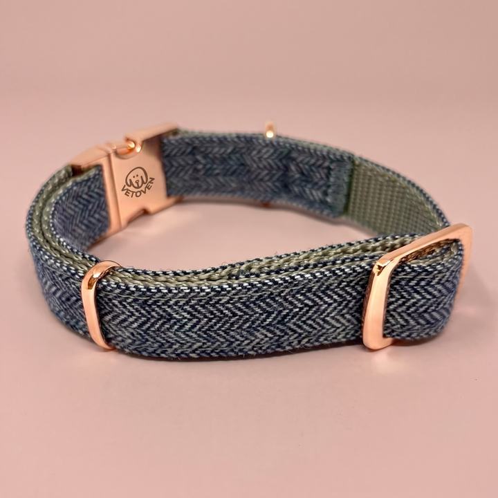 🖤 Collar para Perro “Sombra de Carbón” – Estilo Sobrio y Atemporal