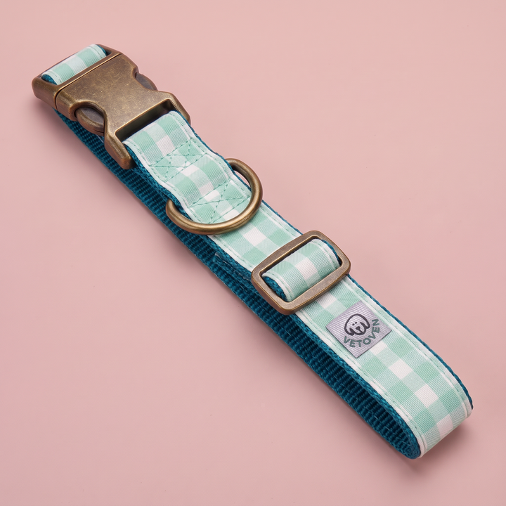 Collar para perro Vichy Mar – vista plana