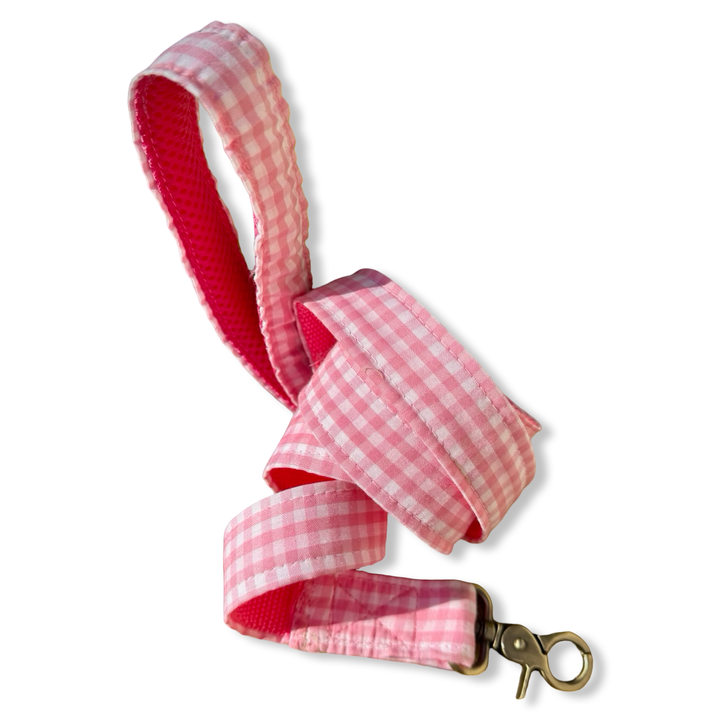 Correa para Perros Vichy Rose (150 cm)🌸  – Hecha a Mano y Diseñada por Veterinarios